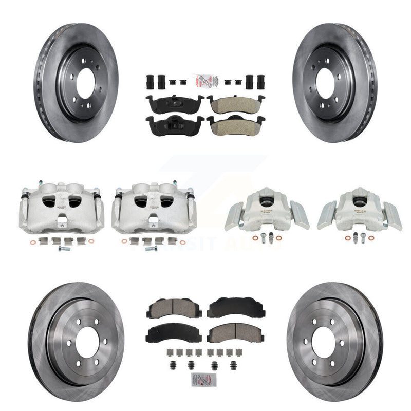 Transit Auto KC8-102279N Disc Brake Kit for 2010-2017 Ford Expedition, Lincoln Navigator - Front and Rear product image