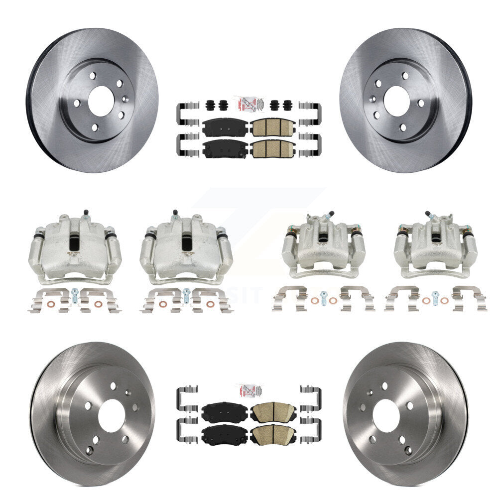 Transit Auto KC8-102280N Disc Brake Kit for 2010-2017 Chevrolet Equinox, GMC Terrain - Front and Rear product image
