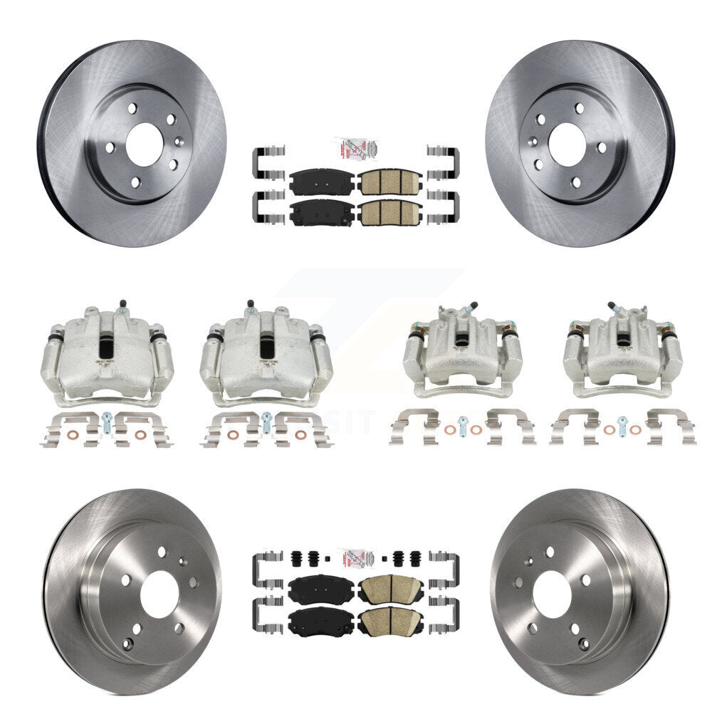 Transit Auto KC8-102283N Disc Brake Kit for 2010-2017 Chevrolet Equinox, GMC Terrain - Front and Rear product image