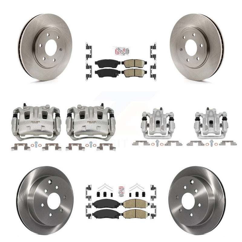 Transit Auto KC8-102348N Disc Brake Kit for 2005-2019 Suzuki Equator, Nissan Frontier - Front and Rear product image