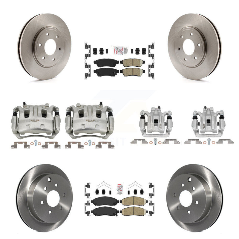 Transit Auto KC8-102350N Disc Brake Kit for 2005-2019 Suzuki Equator, Nissan Frontier - Front and Rear product image