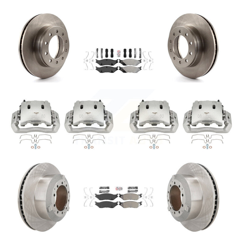 Transit Auto KC8-102356N Disc Brake Kit for 2005-2016 Ford F-450 Super Duty, International CF500, International CF600 & more - Front and Rear product image