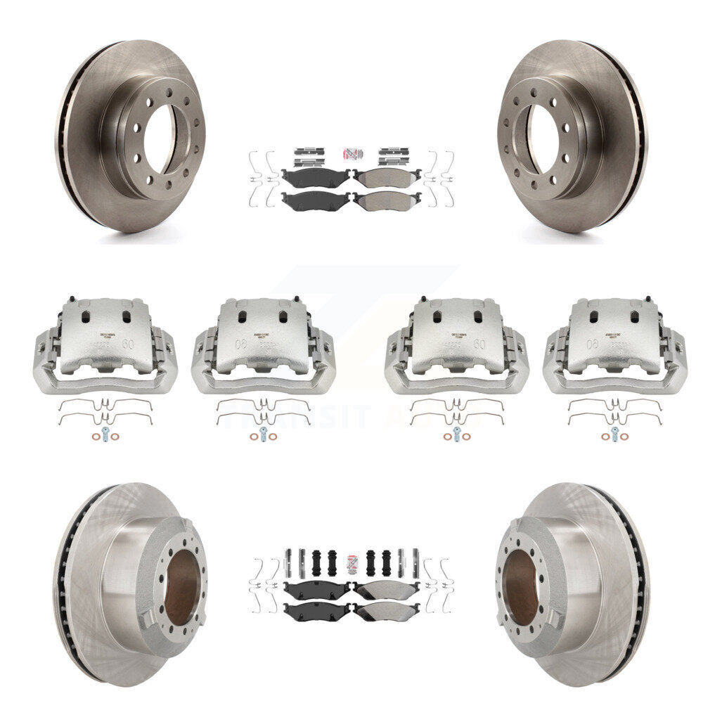 Transit Auto KC8-102357N Disc Brake Kit for 2005-2016 Ford F-450 Super Duty, International CF500, International CF600 & more - Front and Rear product image