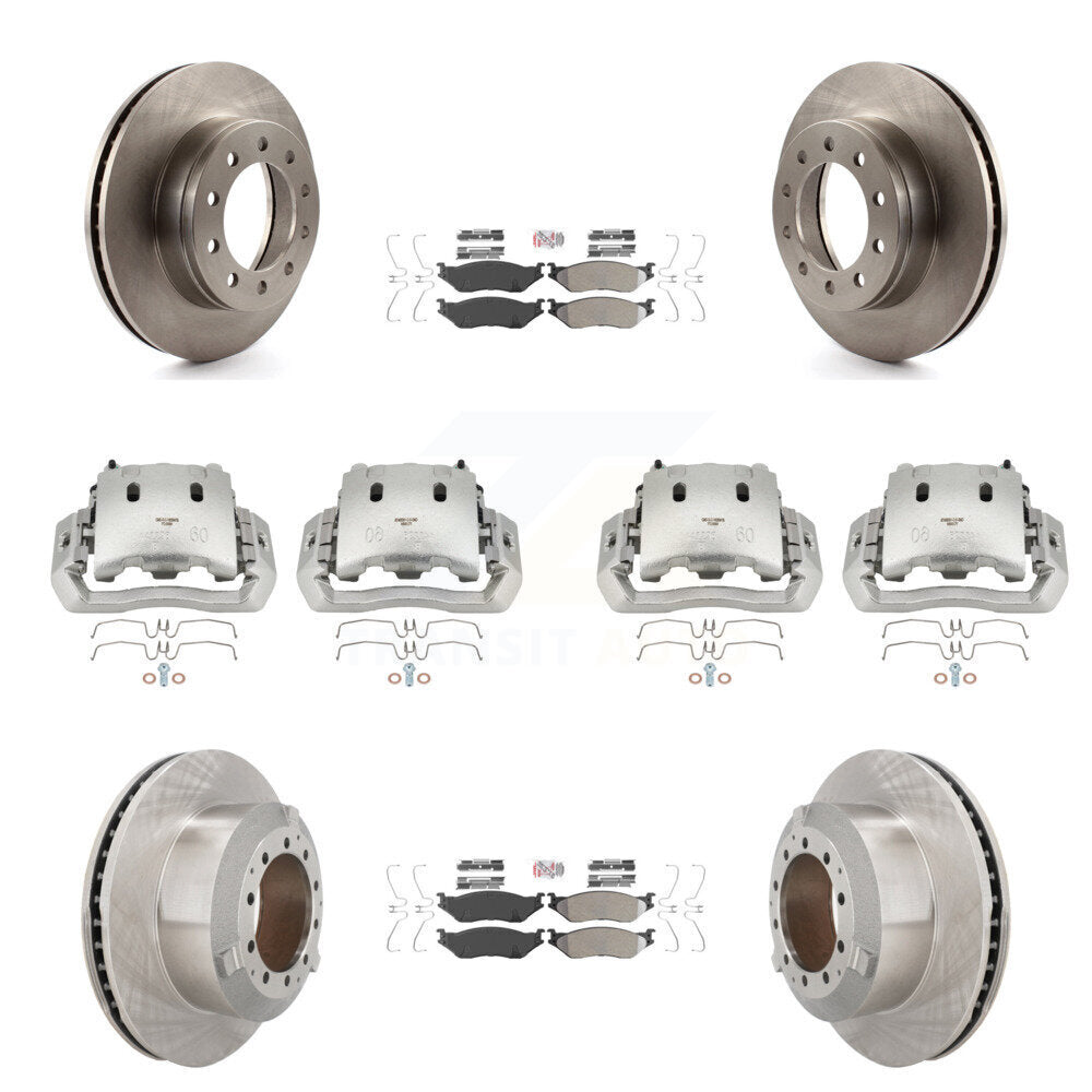 Transit Auto KC8-102358N Disc Brake Kit for 2005-2016 Ford F-450 Super Duty, International CF500, International CF600 & more - Front and Rear product image