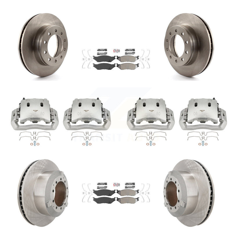 Transit Auto KC8-102358N Disc Brake Kit for 2005-2016 Ford F-450 Super Duty, International CF500, International CF600 & more - Front and Rear product image