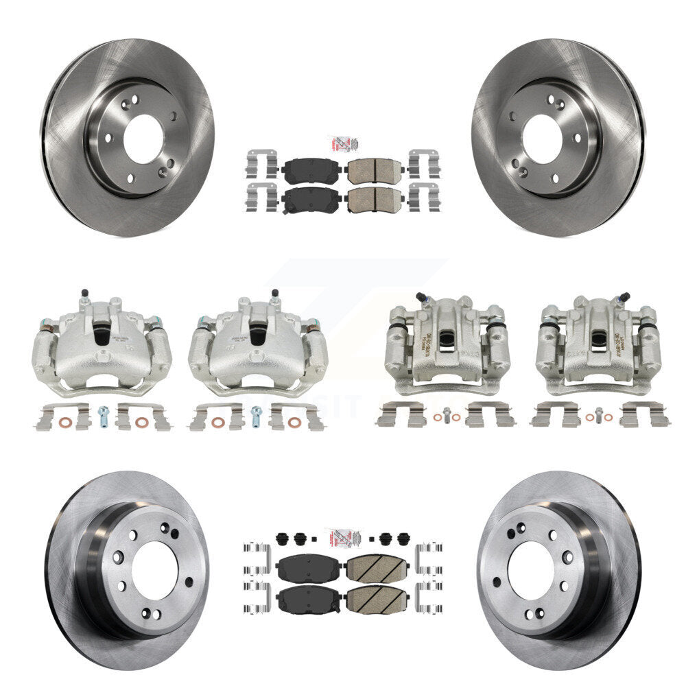Transit Auto KC8-102428N Disc Brake Kit for 2009-2012 Hyundai Elantra - Front and Rear product image