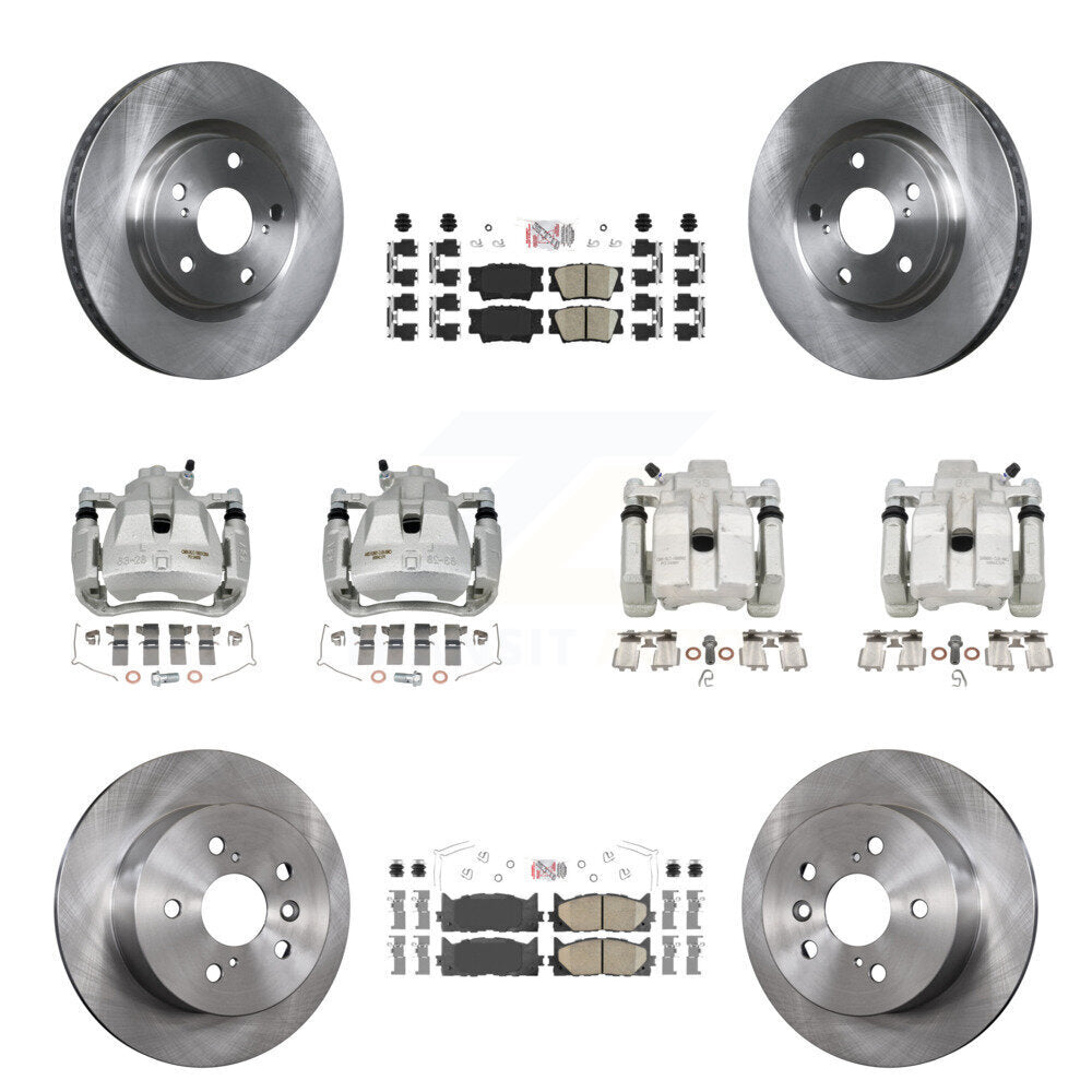 Transit Auto KC8-102445N Disc Brake Kit for 2012-2018 Lexus ES300h, Lexus ES350, Toyota Avalon & more - Front and Rear product image