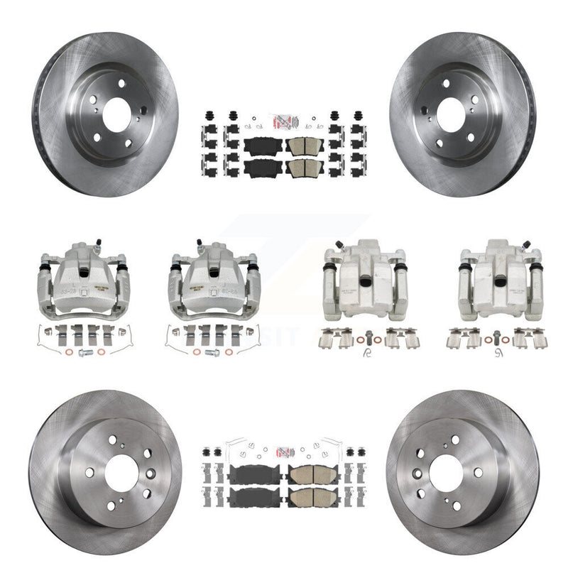 Transit Auto KC8-102445N Disc Brake Kit for 2012-2018 Lexus ES300h, Lexus ES350, Toyota Avalon & more - Front and Rear product image