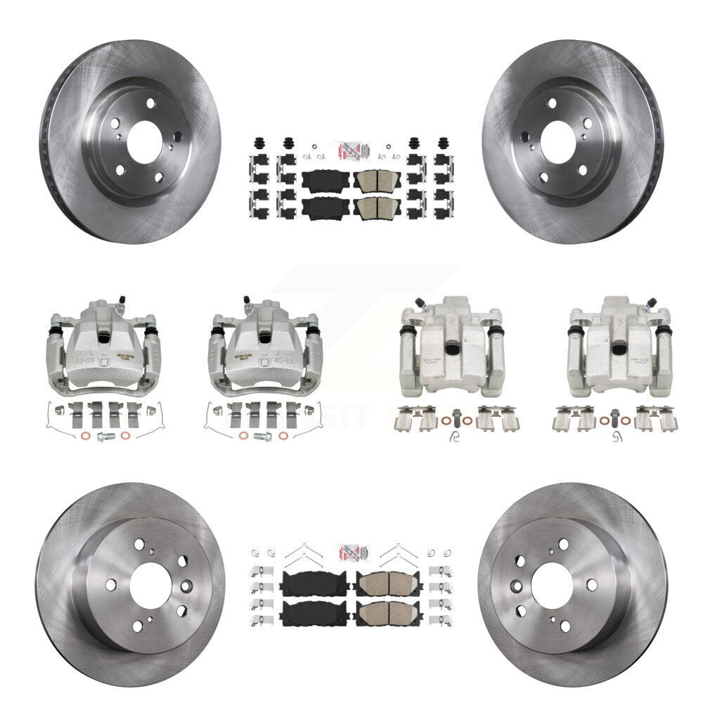 Transit Auto KC8-102446N Disc Brake Kit for 2012-2018 Lexus ES300h, Lexus ES350, Toyota Avalon & more - Front and Rear product image