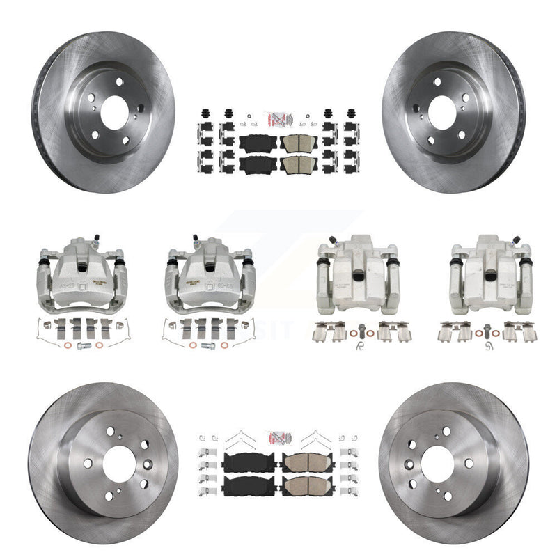 Transit Auto KC8-102446N Disc Brake Kit for 2012-2018 Lexus ES300h, Lexus ES350, Toyota Avalon & more - Front and Rear product image