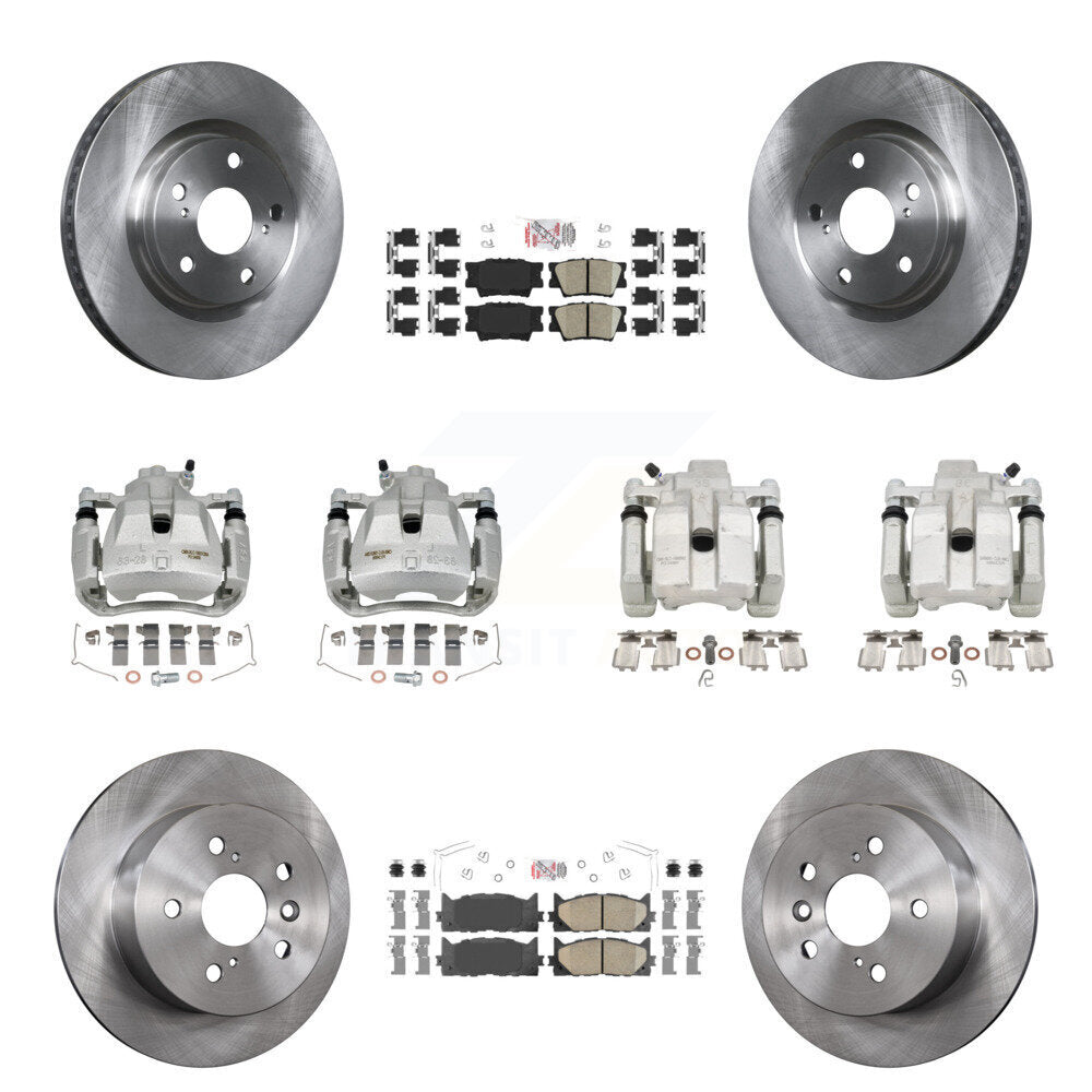 Transit Auto KC8-102447N Disc Brake Kit for 2012-2018 Lexus ES300h, Lexus ES350, Toyota Avalon & more - Front and Rear product image