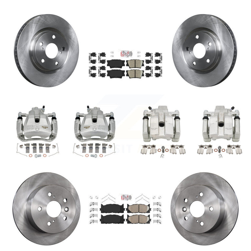 Transit Auto KC8-102448N Disc Brake Kit for 2012-2018 Lexus ES300h, Lexus ES350, Toyota Avalon & more - Front and Rear product image