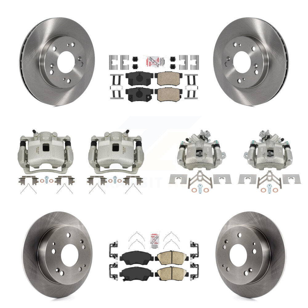 Transit Auto KC8-102449N Disc Brake Kit for 2002-2006 Honda Civic, Acura RSX - Front and Rear product image