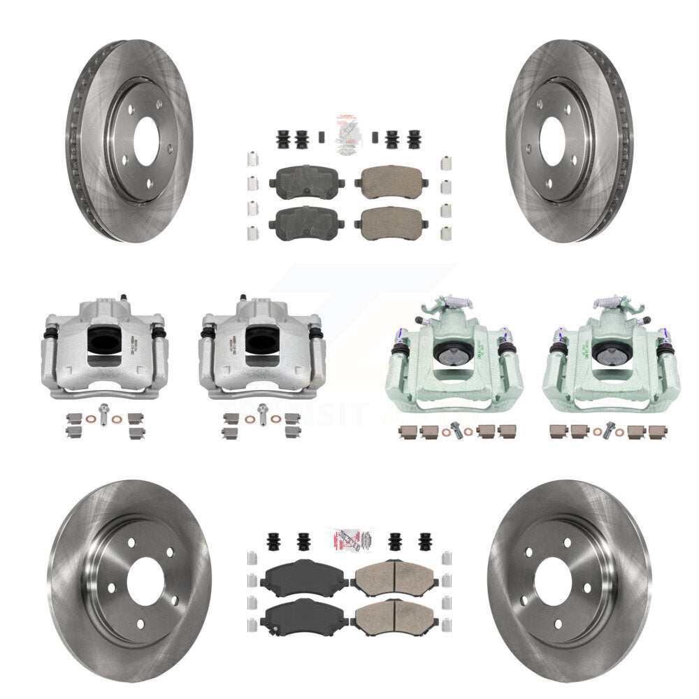 Transit Auto KC8-102608N Disc Brake Kit for 2008-2012 Ram C/V, Volkswagen Routan, Chrysler Town & Country & more - Front and Rear product image