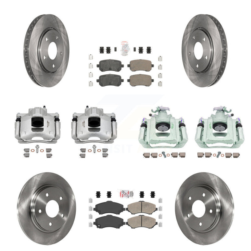 Transit Auto KC8-102608N Disc Brake Kit for 2008-2012 Ram C/V, Volkswagen Routan, Chrysler Town & Country & more - Front and Rear product image