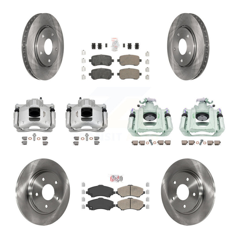 Transit Auto KC8-102609N Disc Brake Kit for 2008-2012 Ram C/V, Volkswagen Routan, Chrysler Town & Country & more - Front and Rear product image