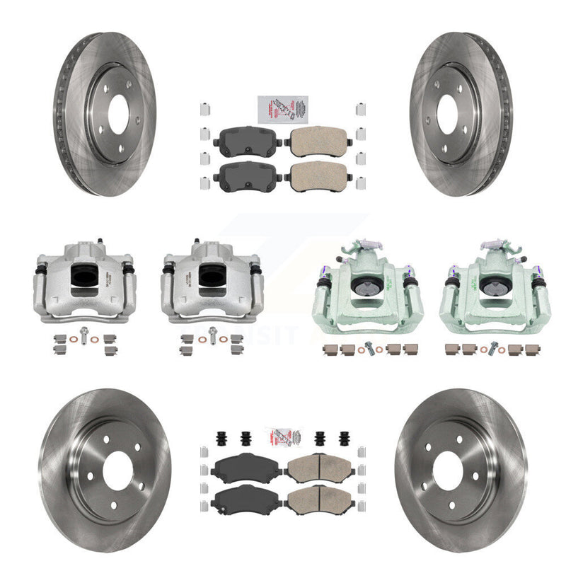 Transit Auto KC8-102610N Disc Brake Kit for 2008-2012 Ram C/V, Volkswagen Routan, Chrysler Town & Country & more - Front and Rear product image
