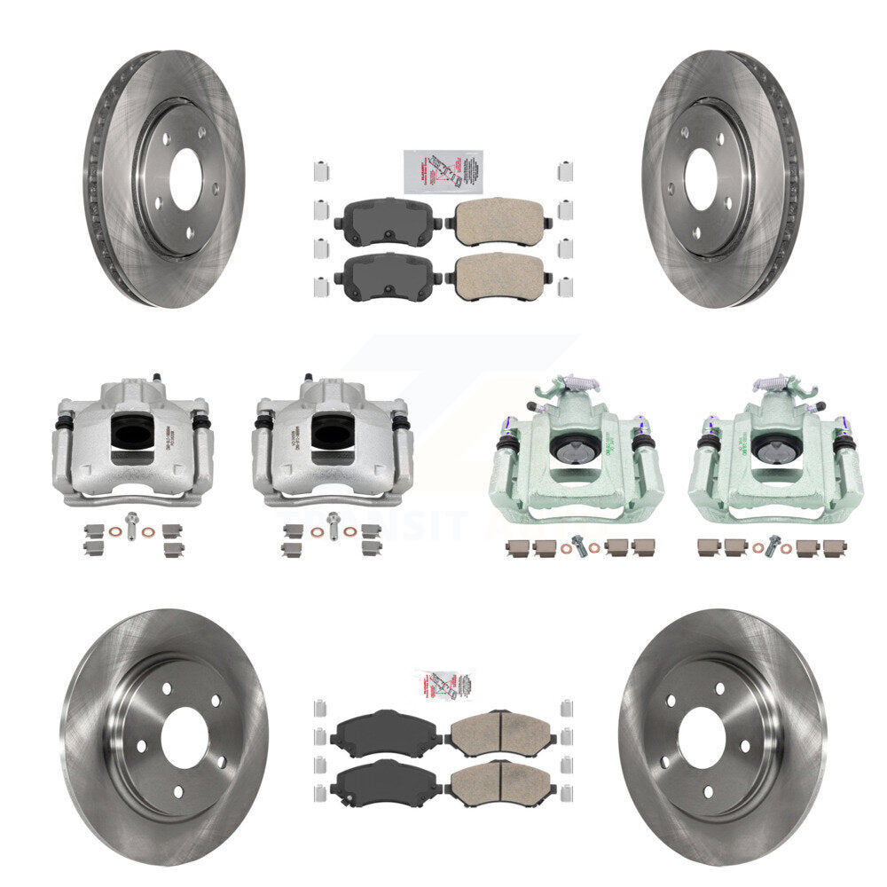 Transit Auto KC8-102611N Disc Brake Kit for 2008-2012 Ram C/V, Volkswagen Routan, Chrysler Town & Country & more - Front and Rear product image