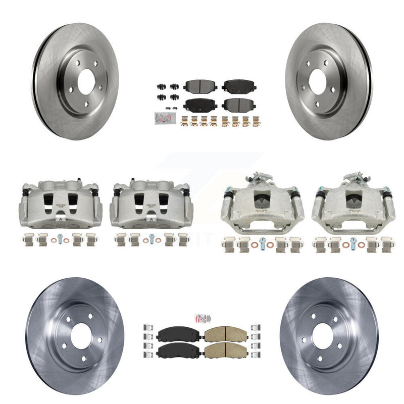 Transit Auto KC8-102622N Disc Brake Kit for 2019-2020 Dodge Grand Caravan - Front and Rear product image