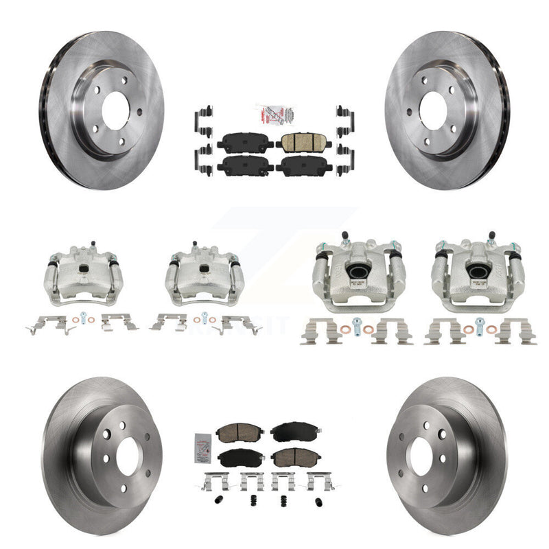 Transit Auto KC8-102643N Disc Brake Kit for 2013-2019 Nissan Sentra - Front and Rear product image