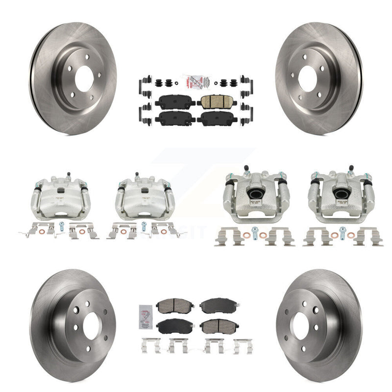 Transit Auto KC8-102650N Disc Brake Kit for 2017-2019 Nissan Sentra - Front and Rear product image