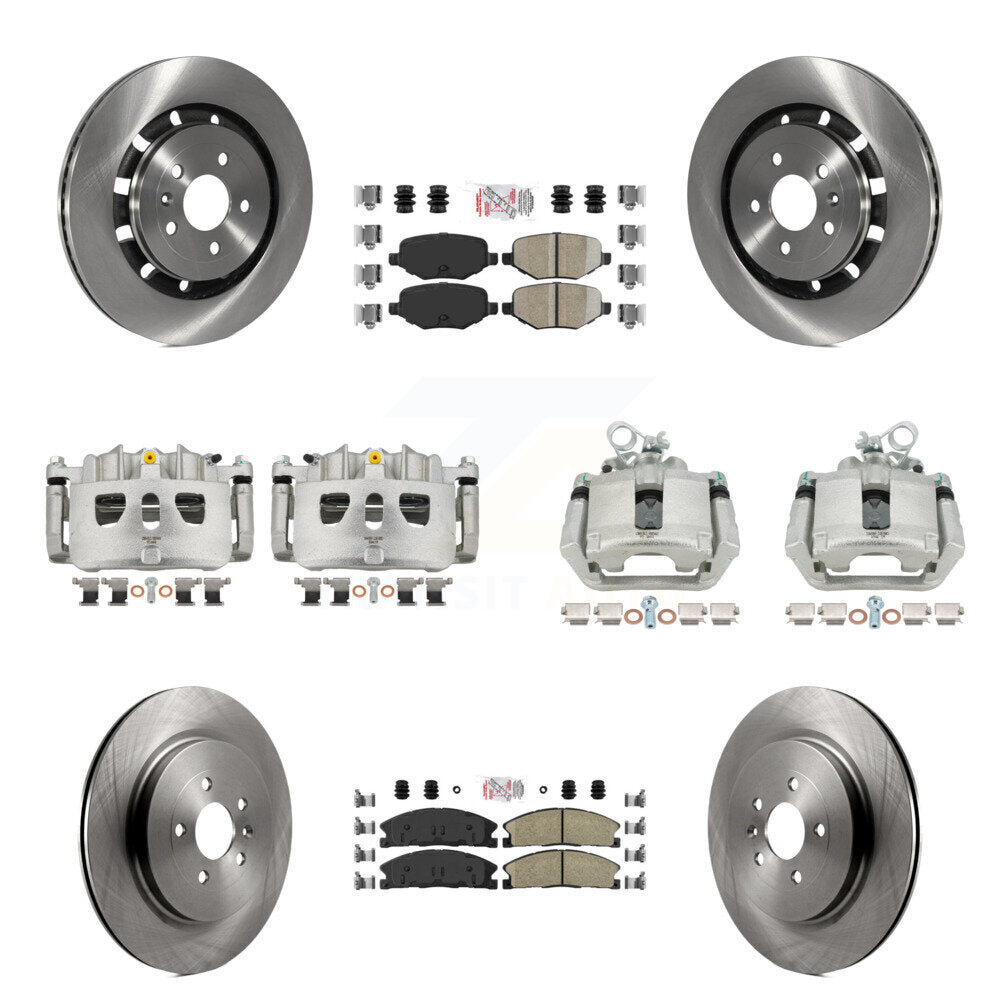 Transit Auto KC8-102799N Disc Brake Kit for 2013-2019 Ford Taurus, Ford Explorer, Lincoln MKS & more - Front and Rear product image