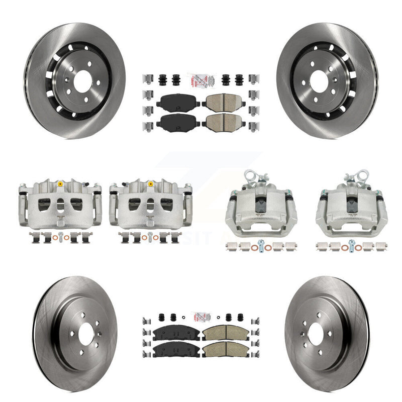 Transit Auto KC8-102799N Disc Brake Kit for 2013-2019 Ford Taurus, Ford Explorer, Lincoln MKS & more - Front and Rear product image