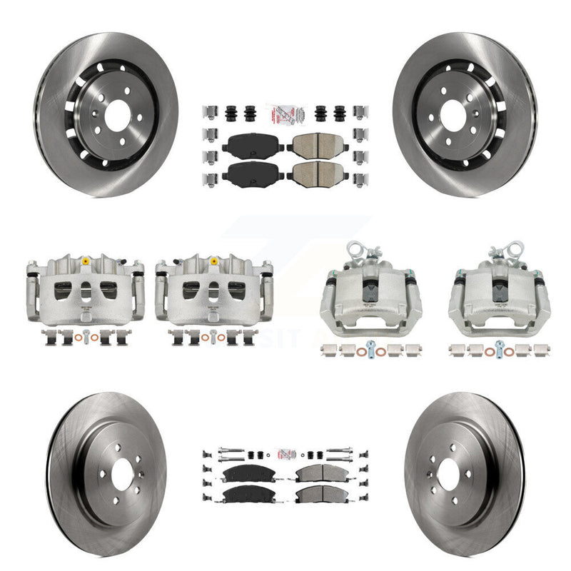 Transit Auto KC8-102800N Disc Brake Kit for 2013-2019 Ford Taurus, Ford Explorer, Lincoln MKS & more - Front and Rear product image