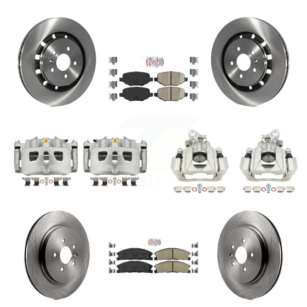 Transit Auto KC8-102809N Disc Brake Kit for 2016 Lincoln MKS - Front and Rear product image