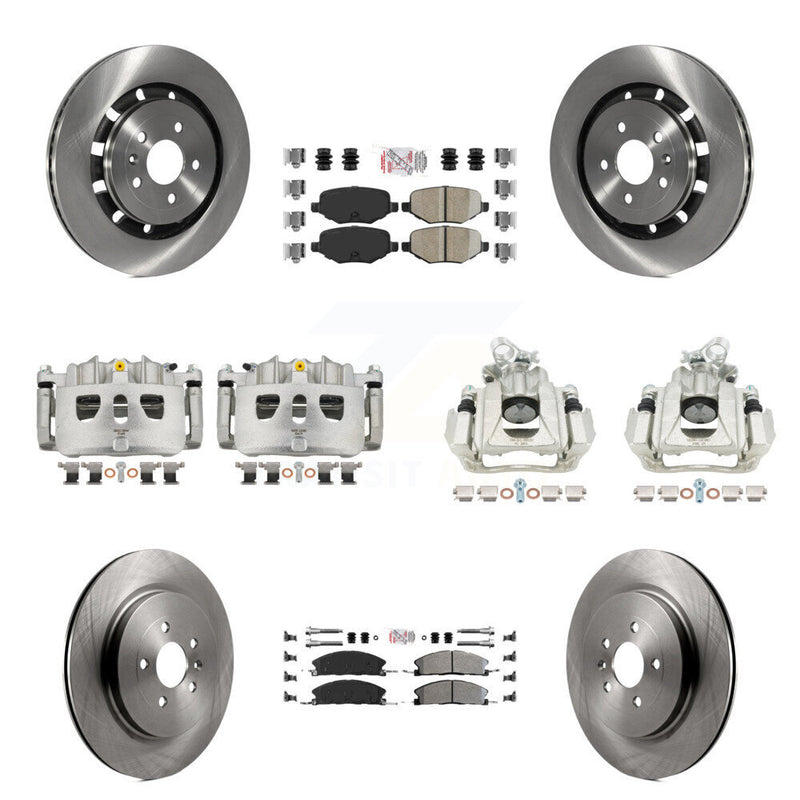 Transit Auto KC8-102814N Disc Brake Kit for 2016 Lincoln MKS - Front and Rear product image