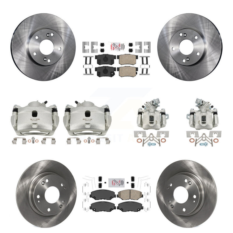 Transit Auto KC8-102854N Disc Brake Kit for 2013-2015 Honda Civic - Front and Rear product image