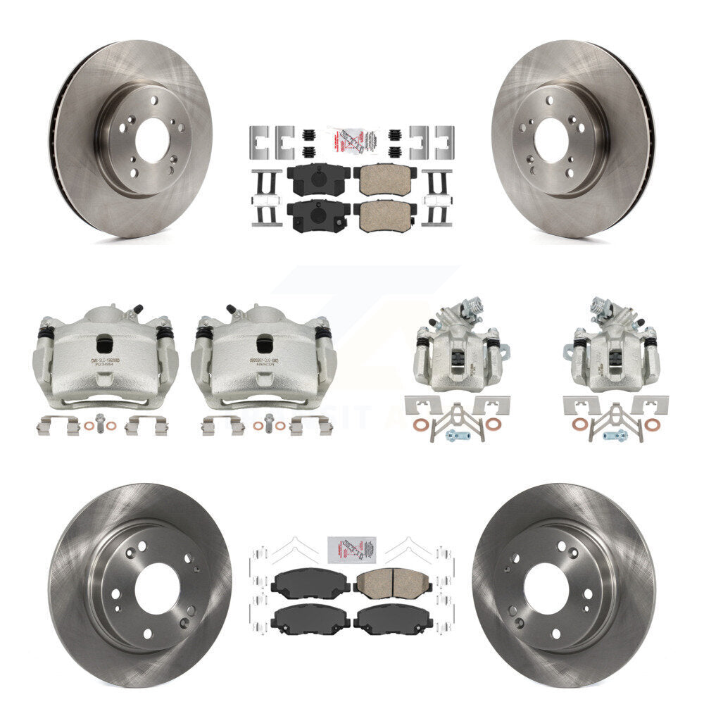 Transit Auto KC8-102861N Disc Brake Kit for 2015 Honda Civic - Front and Rear product image