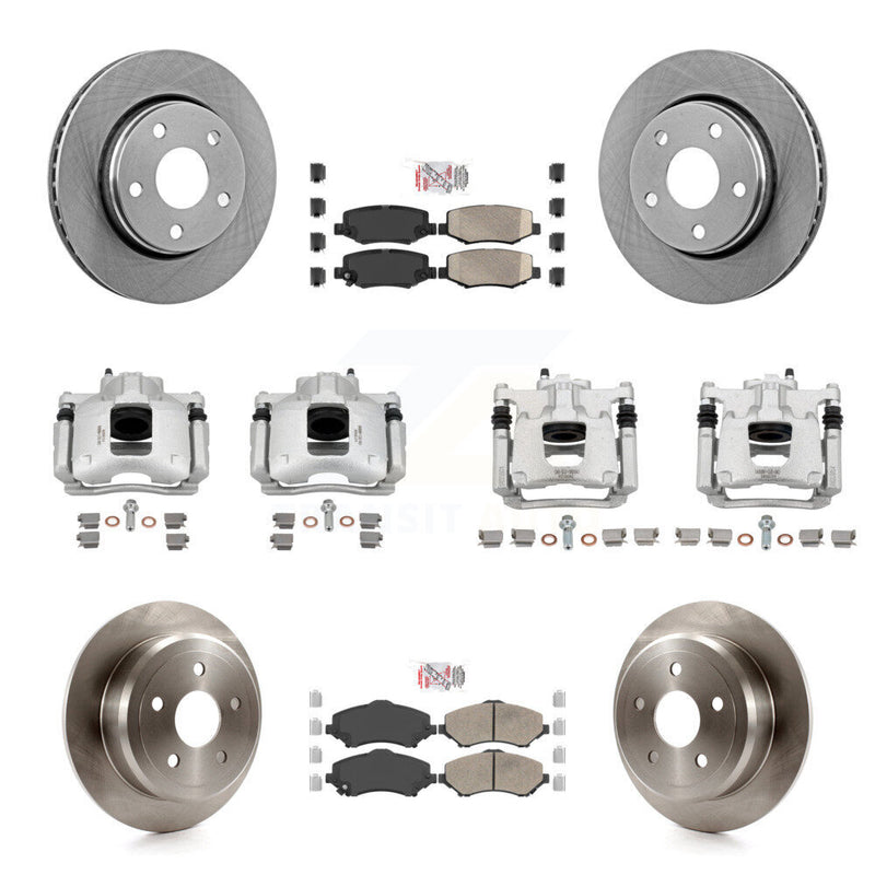 Transit Auto KC8-102893N Disc Brake Kit for 2007-2016 Jeep Wrangler - Front and Rear product image