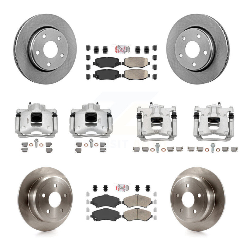 Transit Auto KC8-102894N Disc Brake Kit for 2007-2016 Jeep Wrangler - Front and Rear product image