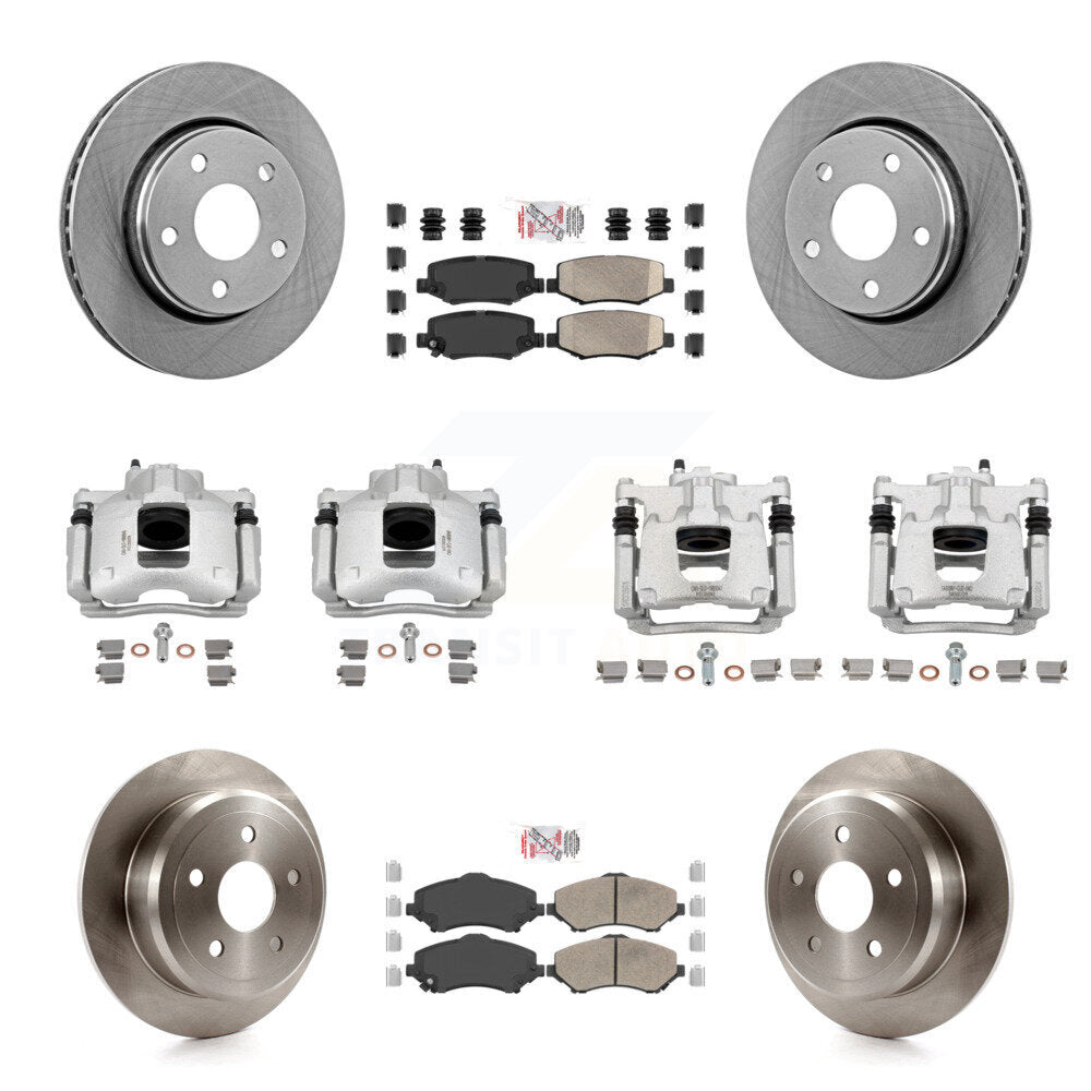 Transit Auto KC8-102895N Disc Brake Kit for 2007-2016 Jeep Wrangler - Front and Rear product image