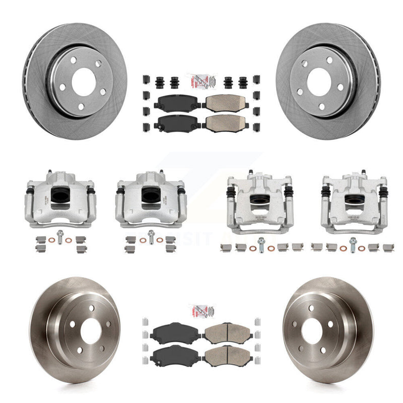Transit Auto KC8-102895N Disc Brake Kit for 2007-2016 Jeep Wrangler - Front and Rear product image
