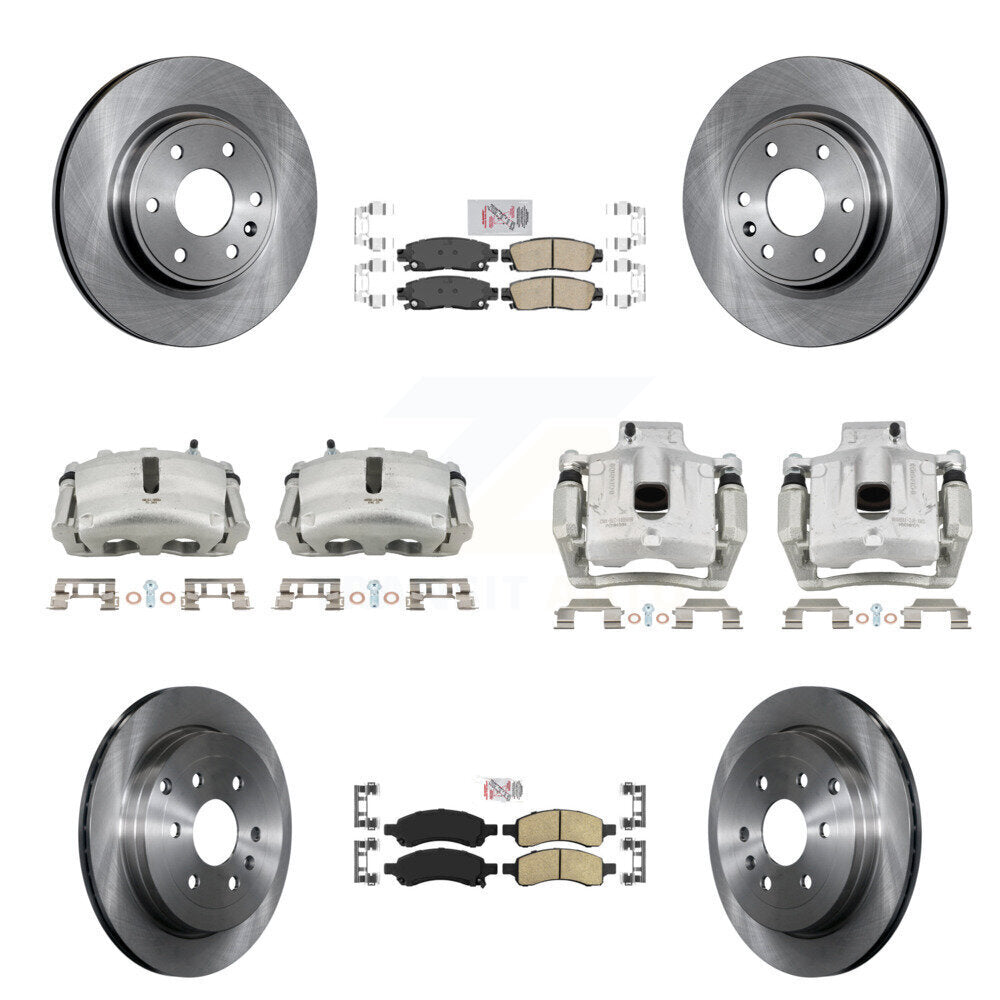 Transit Auto KC8-102940N Disc Brake Kit for 2007-2017 GMC Acadia Limited, Chevrolet Traverse, Buick Enclave & more - Front and Rear product image