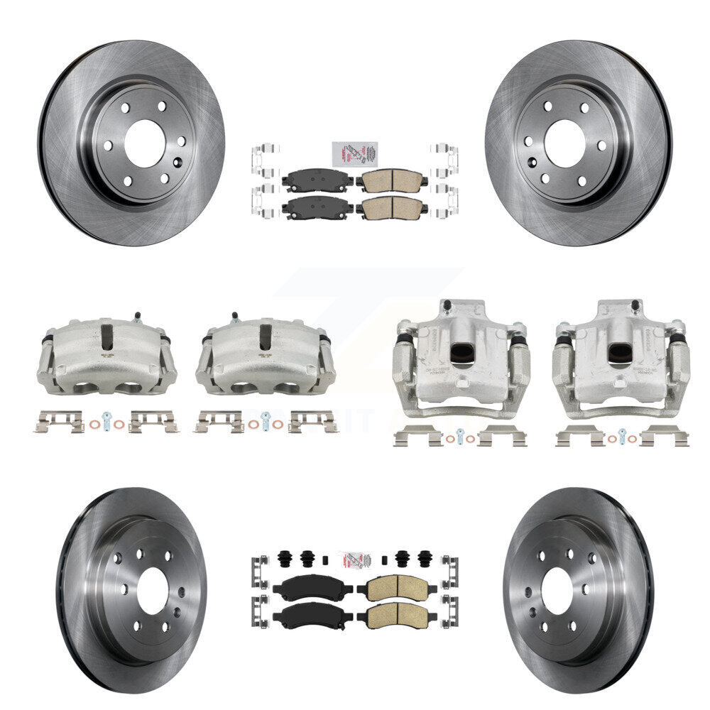 Transit Auto KC8-102941N Disc Brake Kit for 2007-2017 GMC Acadia Limited, Chevrolet Traverse, Buick Enclave & more - Front and Rear product image