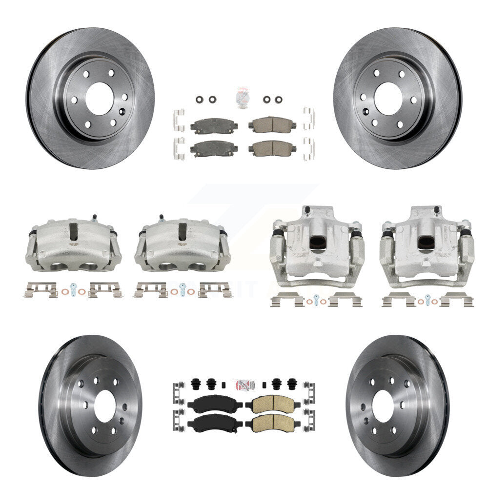 Transit Auto KC8-102943N Disc Brake Kit for 2007-2017 GMC Acadia Limited, Chevrolet Traverse, Buick Enclave & more - Front and Rear product image
