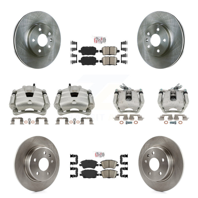 Transit Auto KC8-103026N Disc Brake Kit for 2017-2019 Chevrolet Cruze - Front and Rear product image