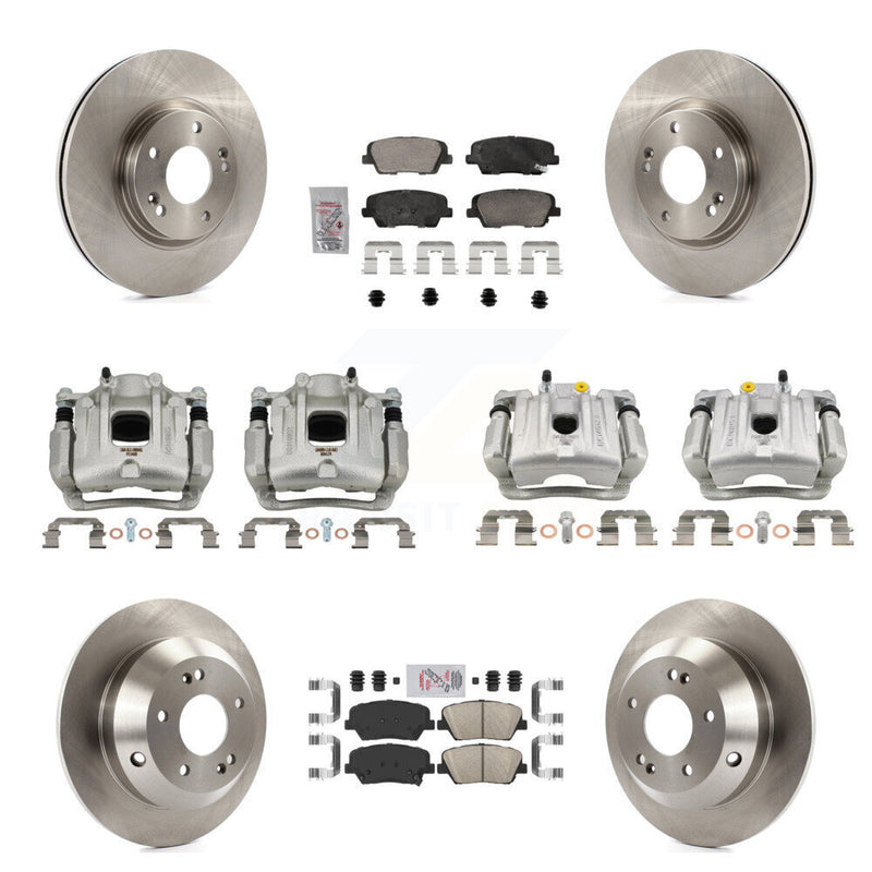 Transit Auto KC8-103092N Disc Brake Kit for 2010-2013 Kia Sorento, Hyundai Santa Fe - Front and Rear product image