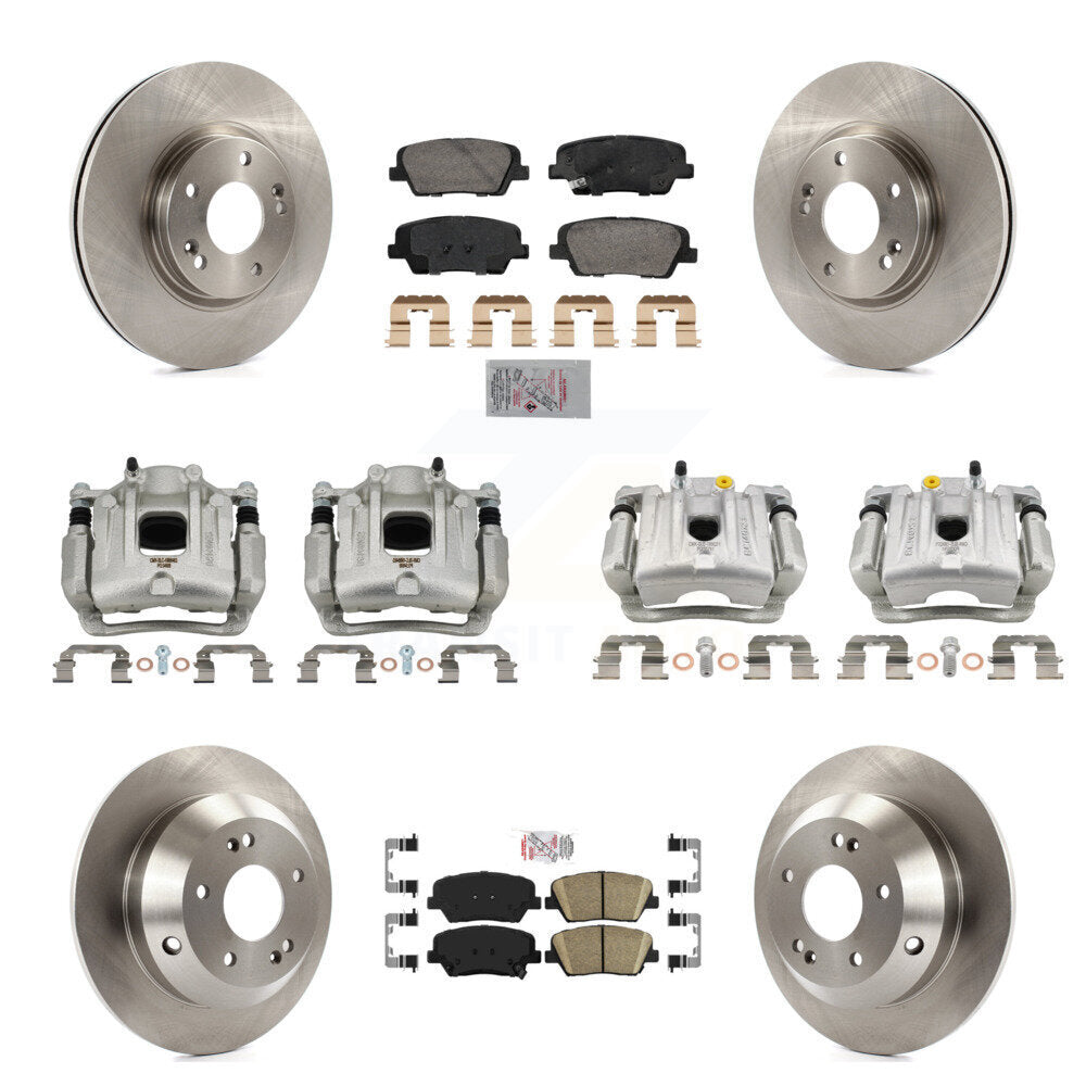 Transit Auto KC8-103095N Disc Brake Kit for 2010-2013 Kia Sorento, Hyundai Santa Fe - Front and Rear product image