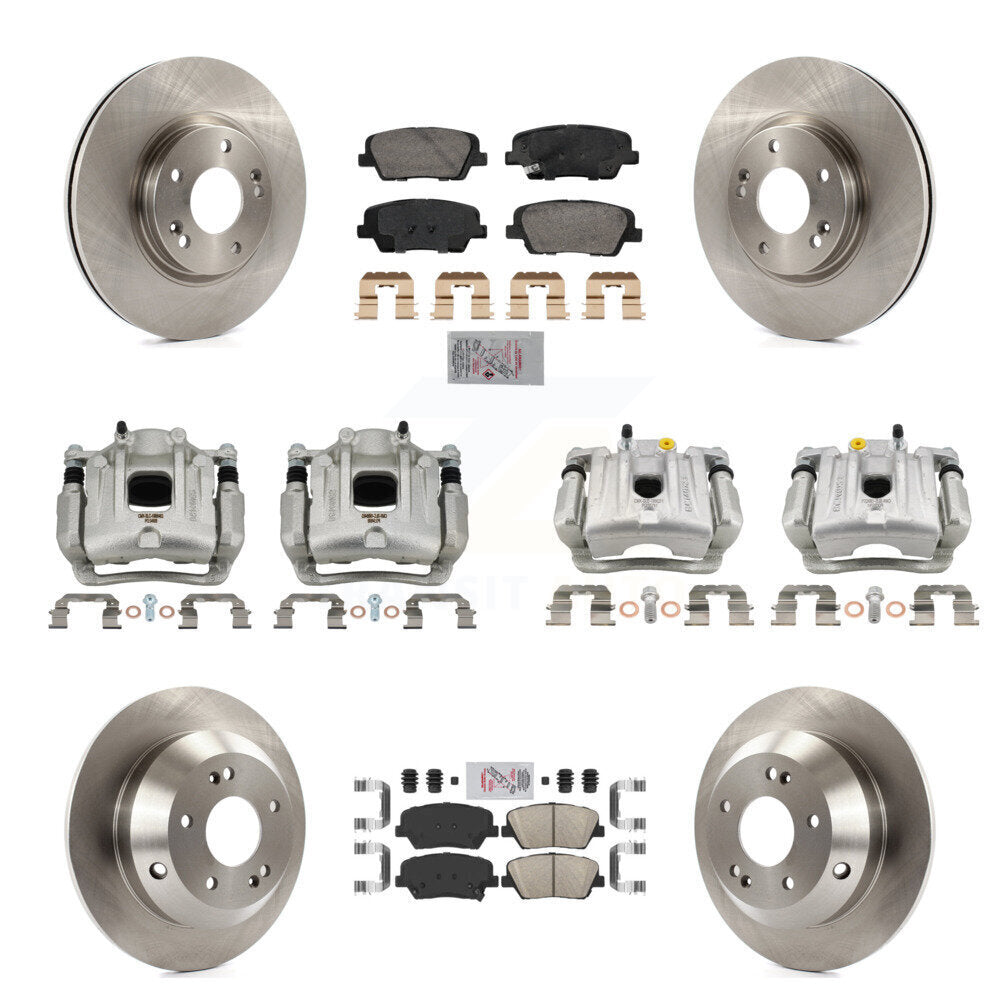 Transit Auto KC8-103096N Disc Brake Kit for 2010-2013 Kia Sorento, Hyundai Santa Fe - Front and Rear product image