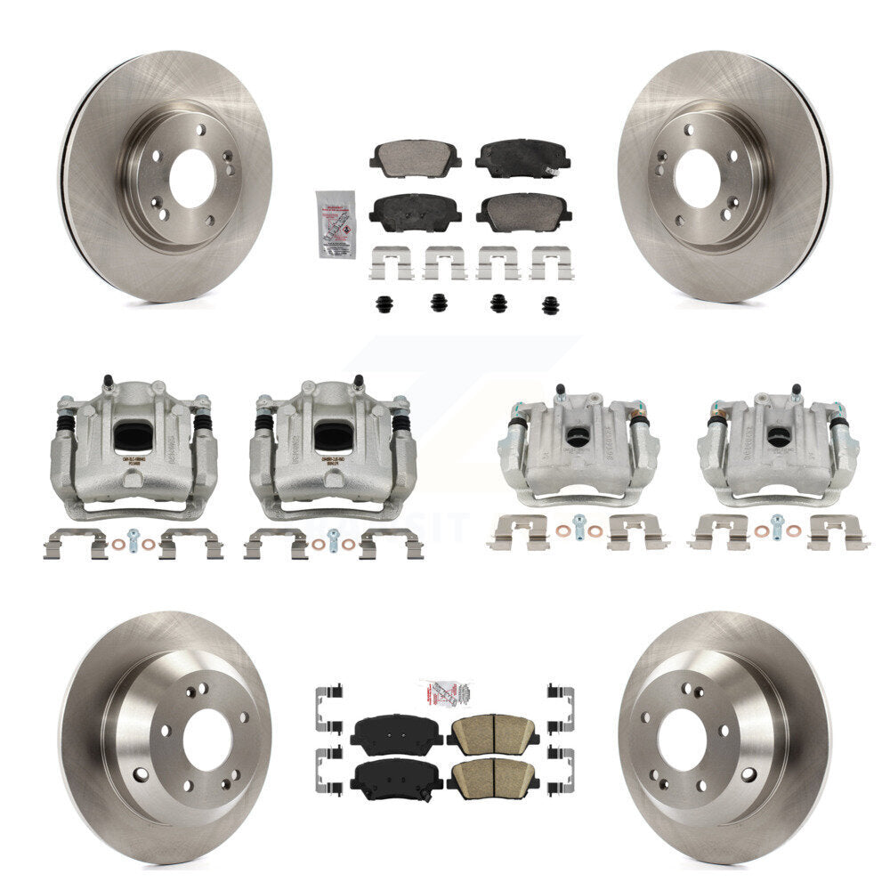Transit Auto KC8-103099N Disc Brake Kit for 2010-2013 Kia Sorento, Hyundai Santa Fe - Front and Rear product image