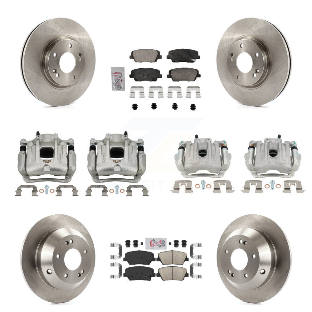 Transit Auto KC8-103100N Disc Brake Kit for 2010-2013 Kia Sorento, Hyundai Santa Fe - Front and Rear product image