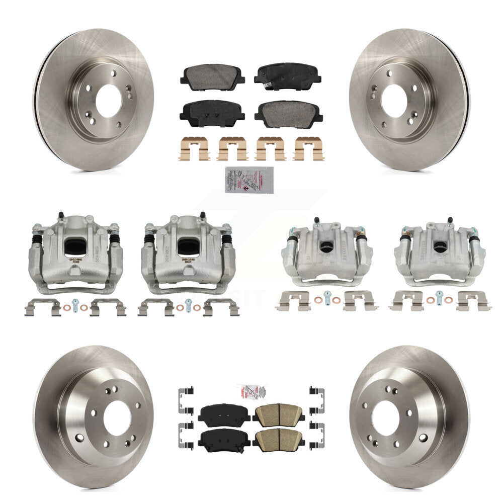 Transit Auto KC8-103103N Disc Brake Kit for 2010-2013 Kia Sorento, Hyundai Santa Fe - Front and Rear product image