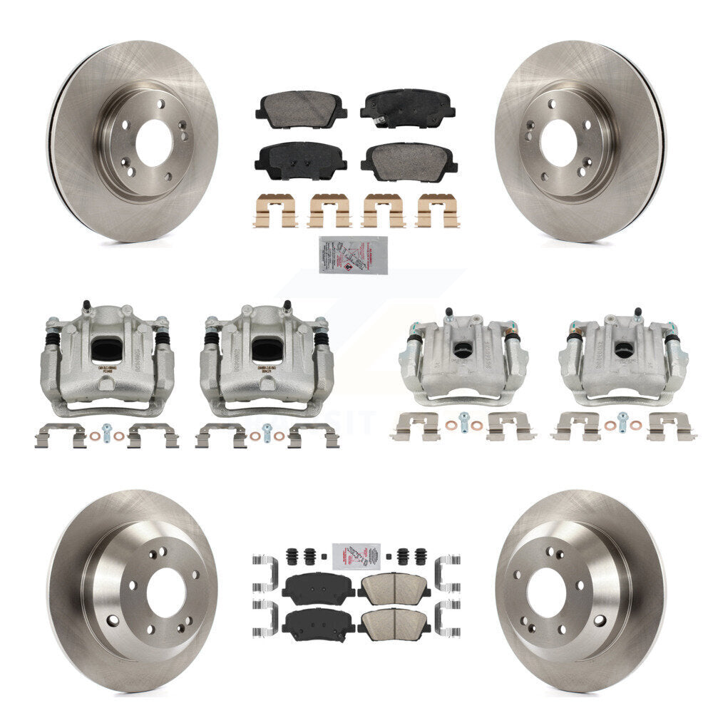 Transit Auto KC8-103104N Disc Brake Kit for 2010-2013 Kia Sorento, Hyundai Santa Fe - Front and Rear product image