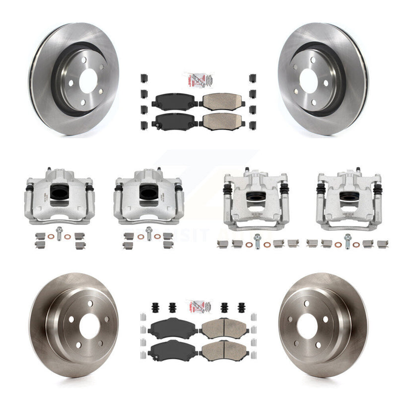 Transit Auto KC8-103217N Disc Brake Kit for 2013-2016 Jeep Wrangler - Front and Rear product image