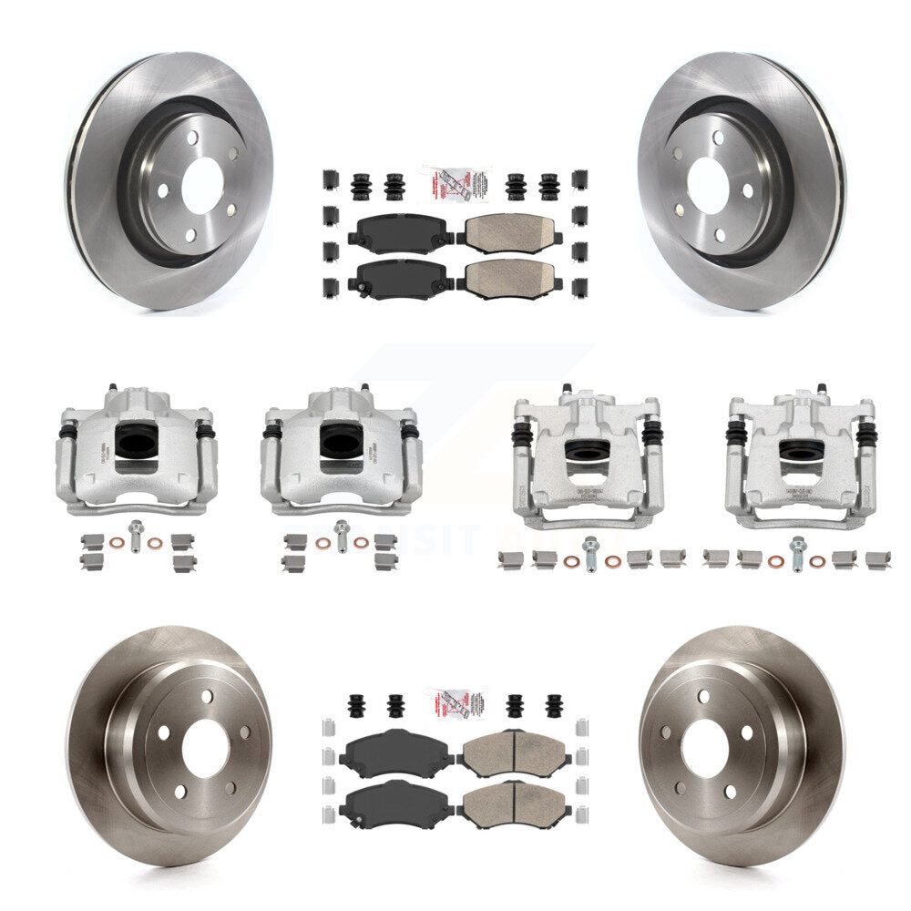 Transit Auto KC8-103219N Disc Brake Kit for 2013-2016 Jeep Wrangler - Front and Rear product image