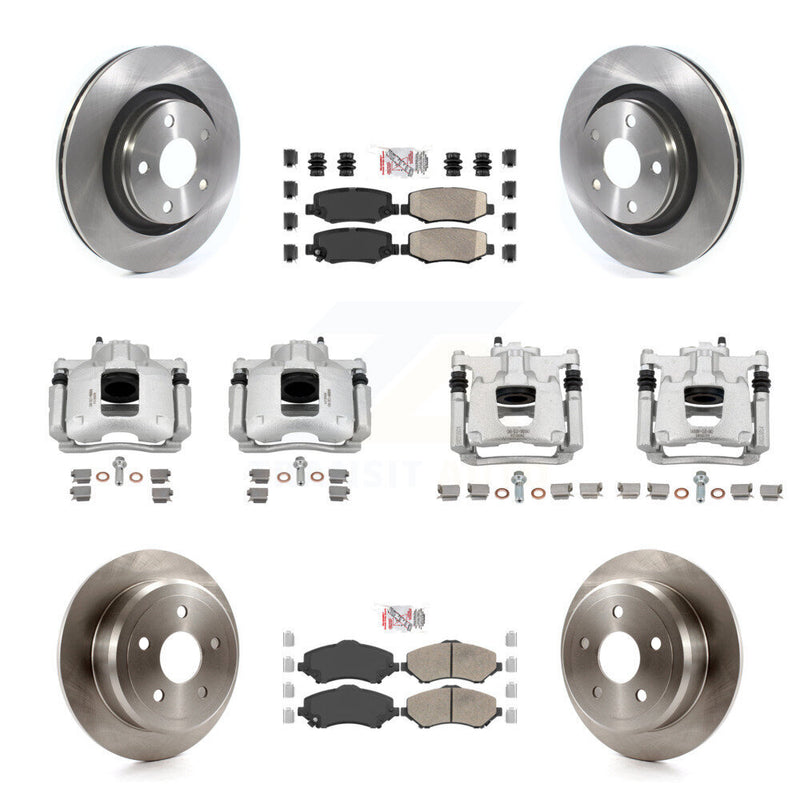 Transit Auto KC8-103220N Disc Brake Kit for 2013-2016 Jeep Wrangler - Front and Rear product image